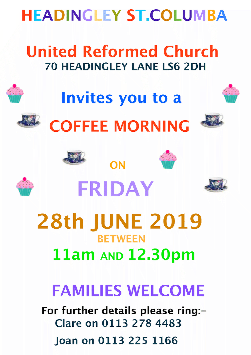 coffee morning poster